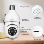 Bombilla 1080P Cámara inalámbrica de seguridad Wifi - Imagen 2